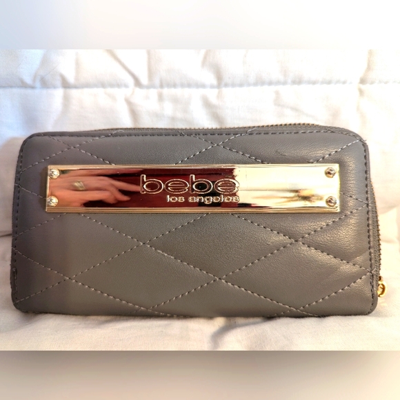 Ladies bebe los angeles Grey Wallet - Picture 1 of 8